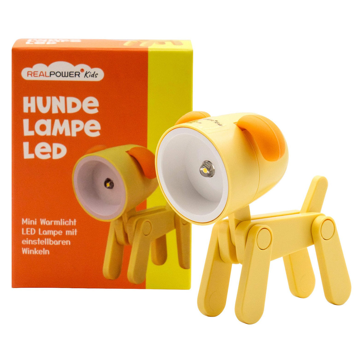 RealPower LED-Tier Taschenlampe Yellow dog