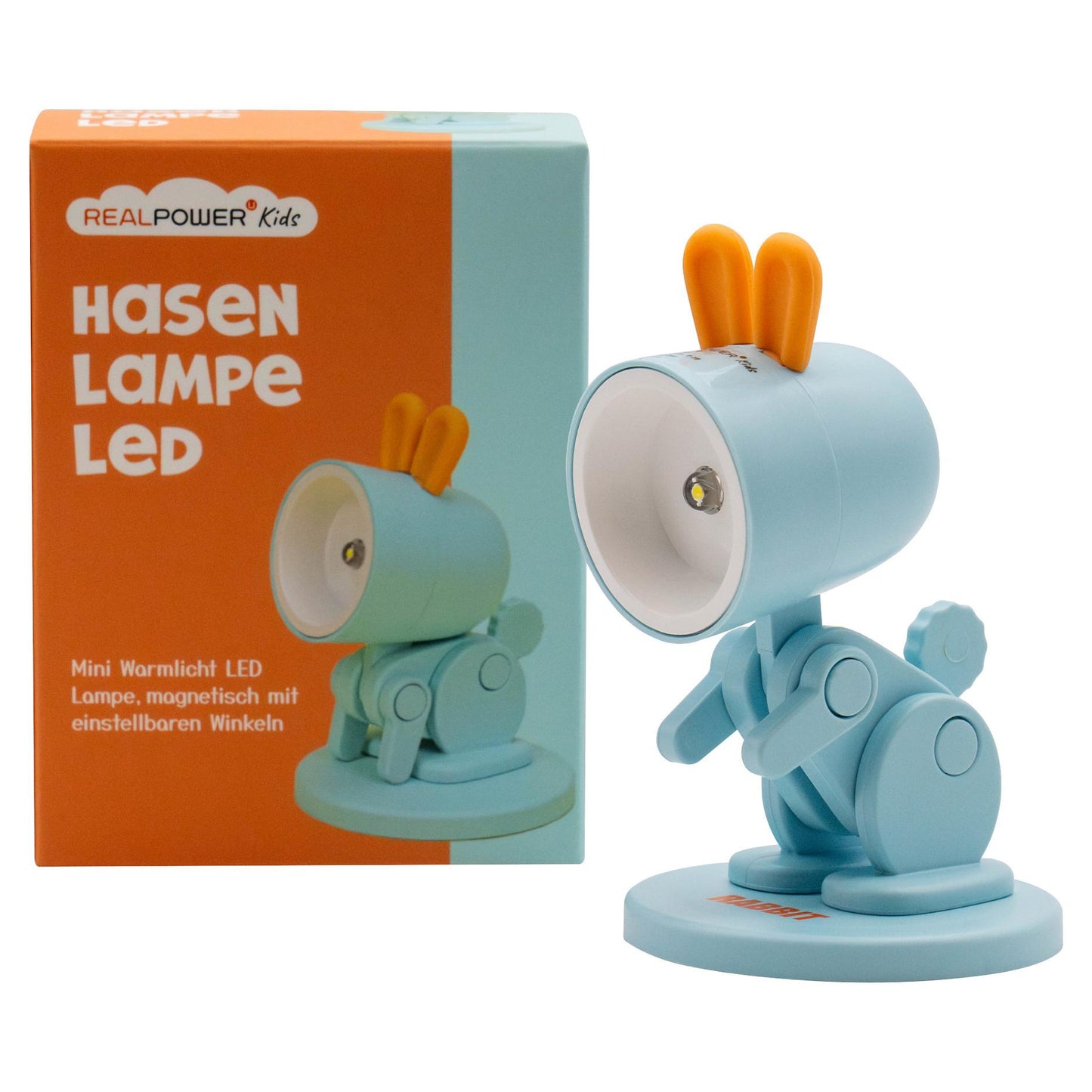 RealPower LED-Tier Taschenlampe Blue rabbit mit Sockel