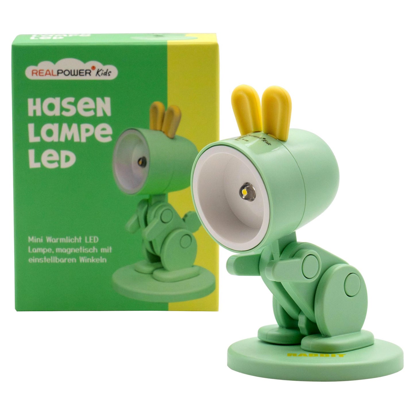 RealPower LED-Tier Taschenlampe Grenn rabbit mit Sockel