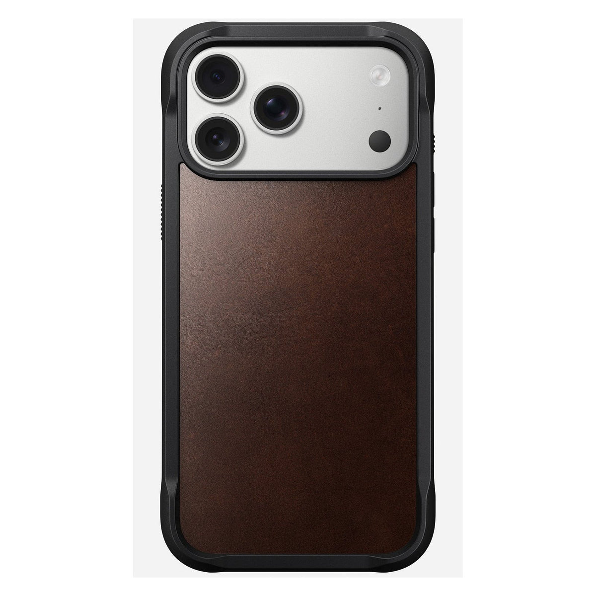Nomad Rugged Leather Case iPhone 17 Pro Max Rustic Brown Horween