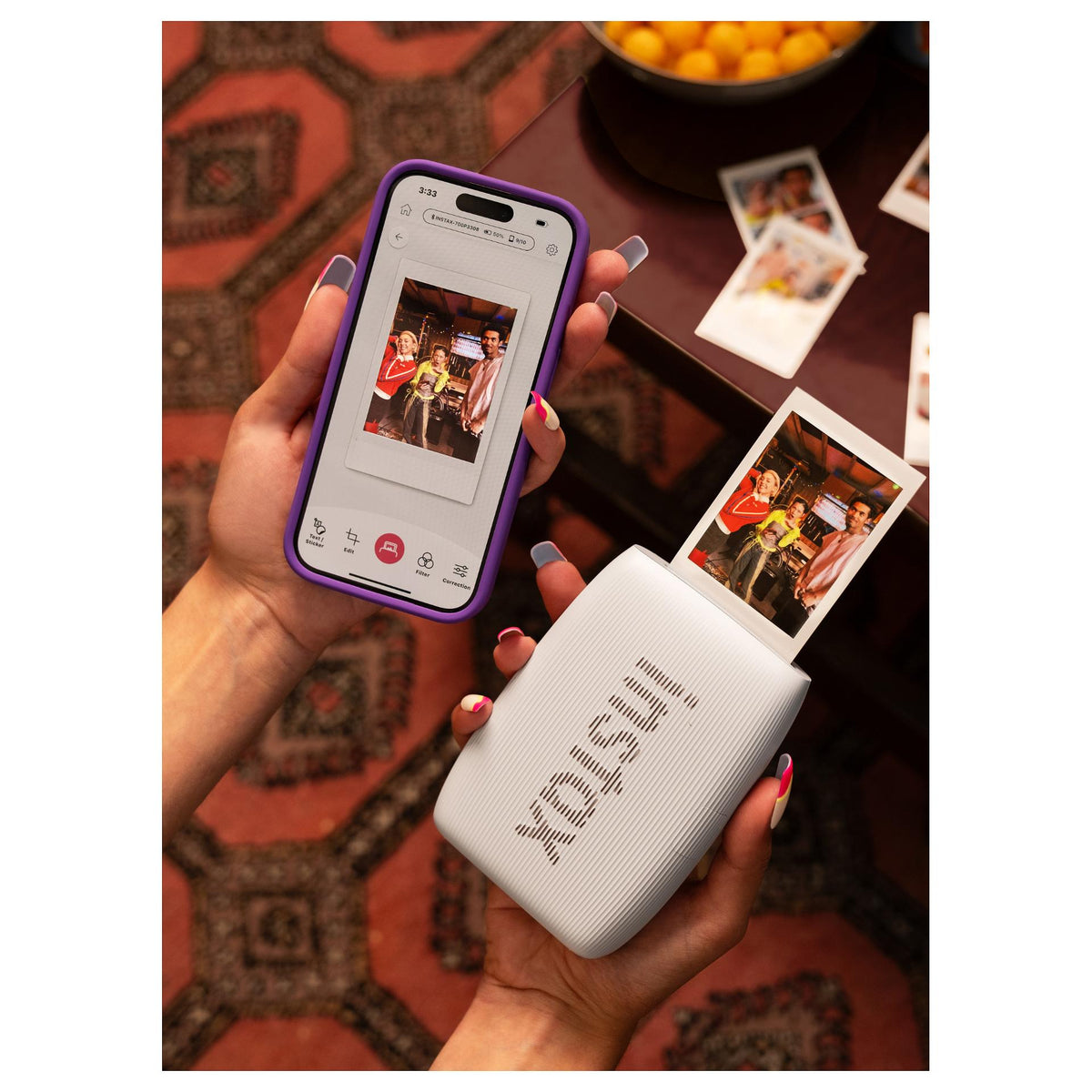 Fujifilm instax mini Link 3 EX D Clay White