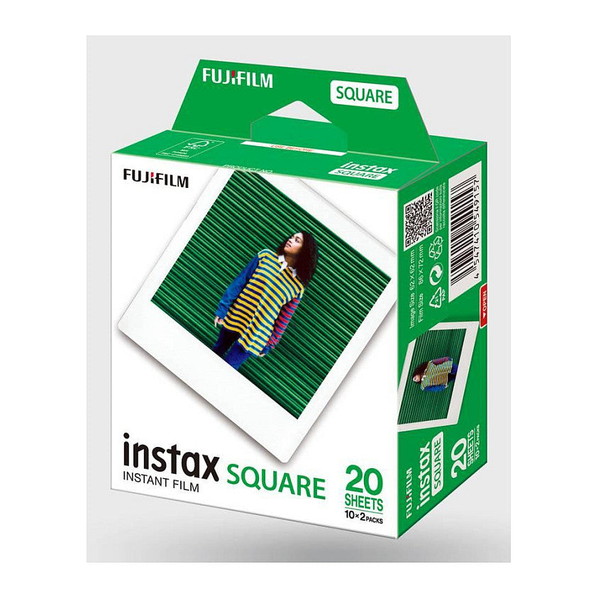 1x2 Fujifilm Instax Square Film white frame NEU