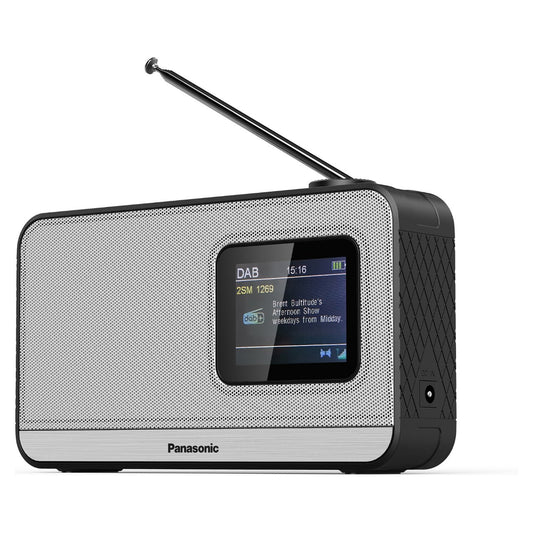 Panasonic RF-D15EG Tragbares DAB-Radio 3 Watt silver