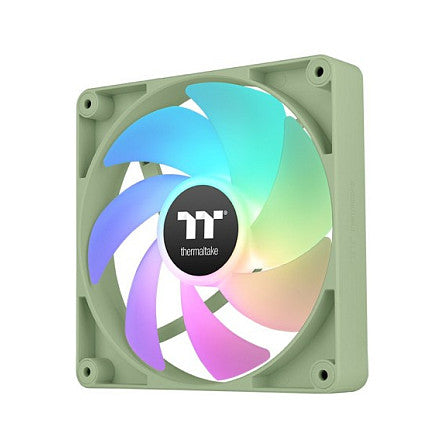 140mm Thermaltake CT140 ARGB Sync PC Cooling Fan Matcha Green 2 Pack
