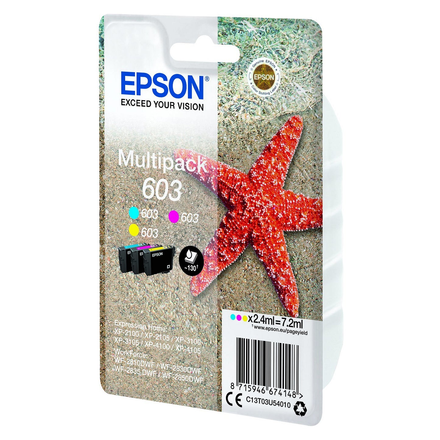 EPSON Tinte Multip. 3x4.2ml (C13T03U54020)