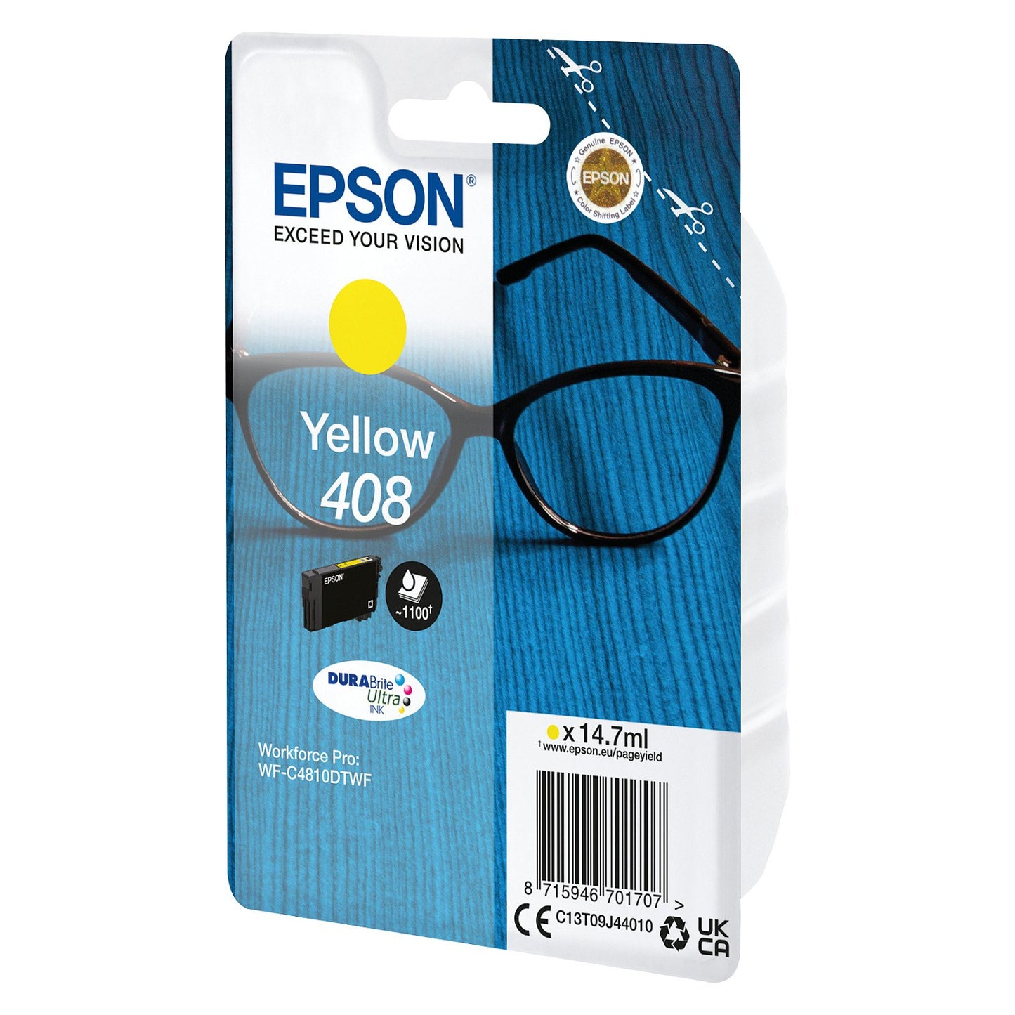EPSON Tinte gelb 14.7ml WF C4x10x