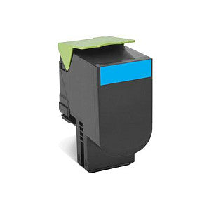 LEXMARK 802XCE Toner cyan Standardkapazitt 4.000 Seiten 1er-Pack corporate