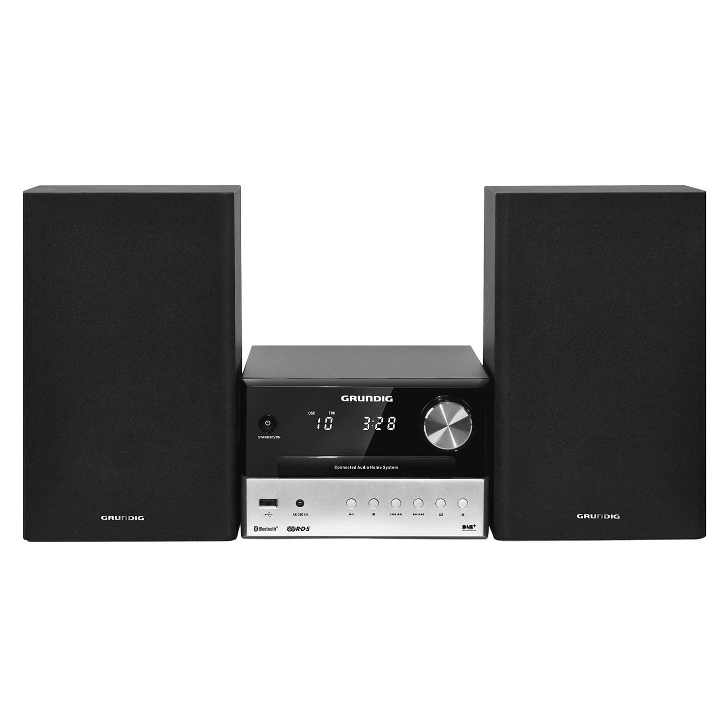 CMS 3000 BT DAB+, home audio micro system, black, silver, 30 W