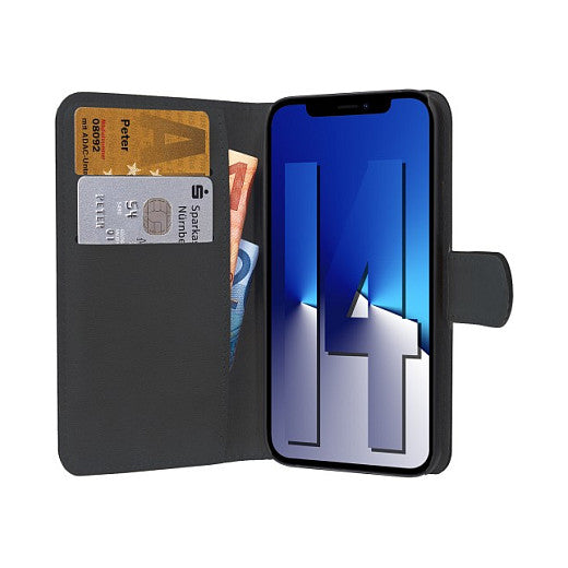 PEDEA Book Cover Classic fr iPhone 14, schwarz