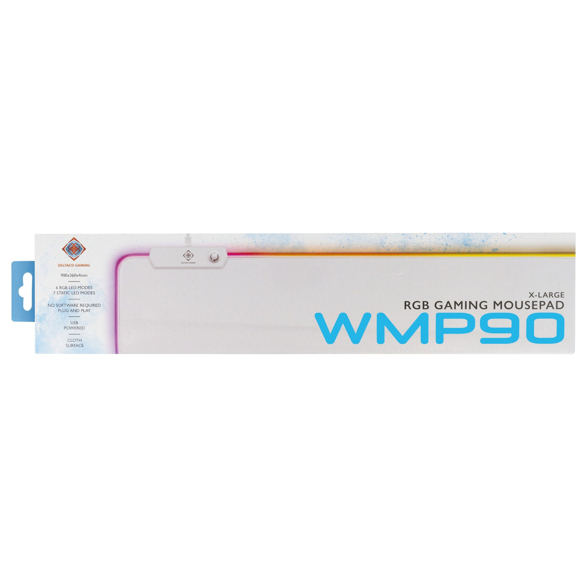 Deltaco WMP90 RGB Gaming Mauspad XL