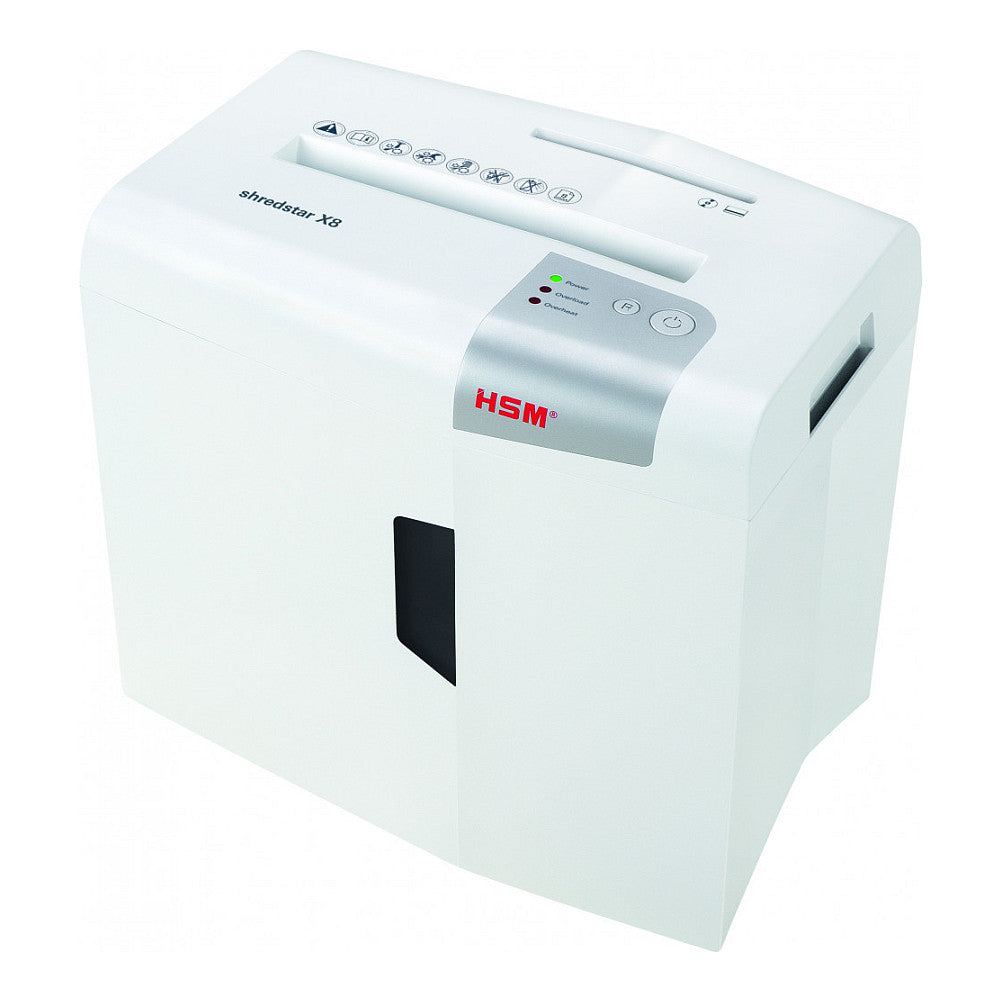 HSM Aktenvernichter shredstar X8 - Sicherheitsstufe 4 - Partikelschnitt - 4,5 x 30 mm - 8 Blatt