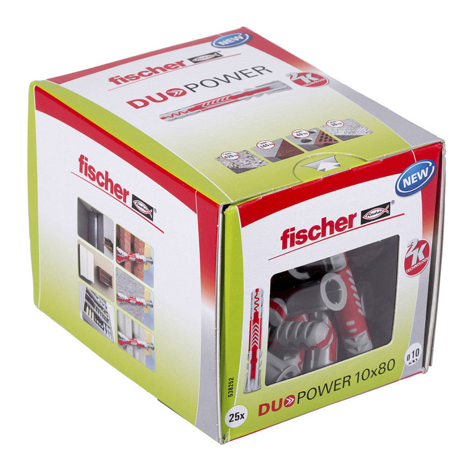 fischer DuoPower 10x80 Universaldübel-Sortiment 10 x 80 mm, 25 Stück
