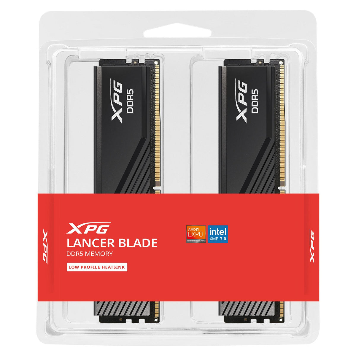 32GB DIMM 6000 (2x 16 GB) Dual-Kit (schwarz, AX5U6000C3616G-DTLABBK, XPG Lancer Blade, INTEL XMP, AMD EXPO)
