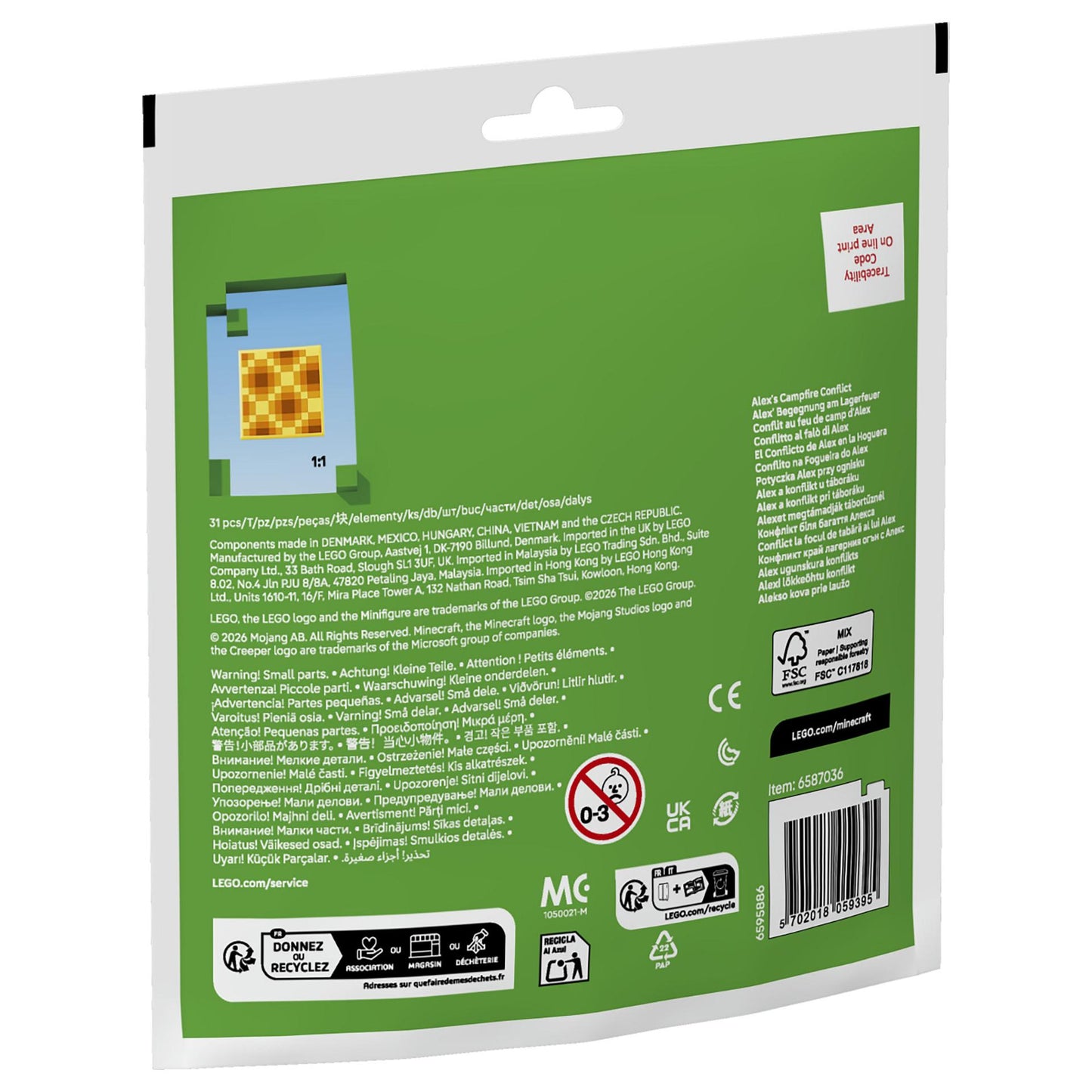 LEGO 30732 Minecraft Alex? Begegnung am Lagerfeuer (Polybag)