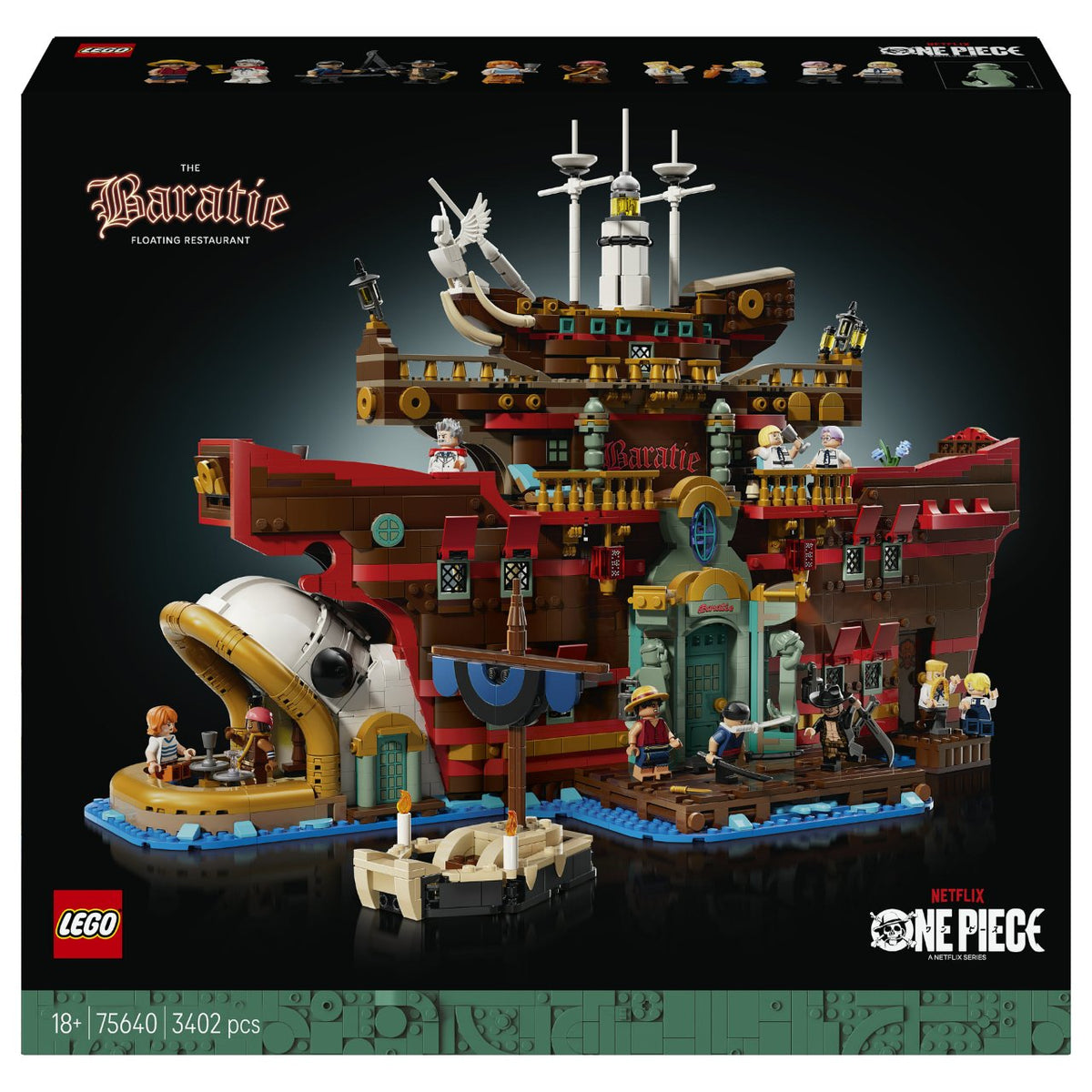 LEGO 75640 One Piece Barati, das Schwimmende Restaurant