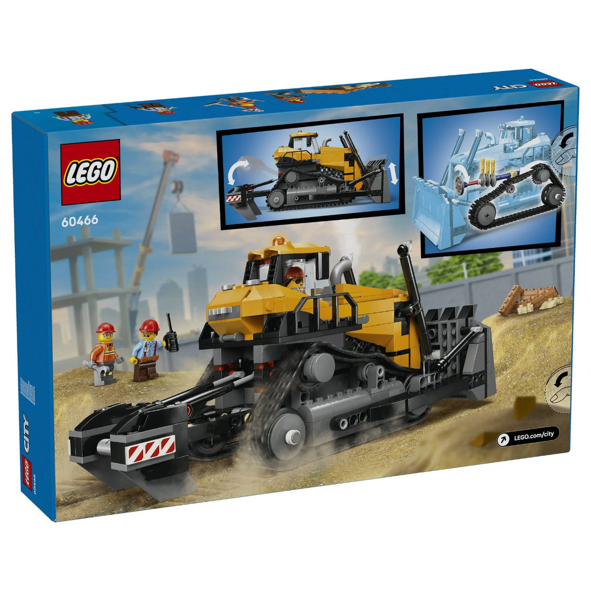 LEGO 60466 City Gelber Bulldozer mit Frontlader
