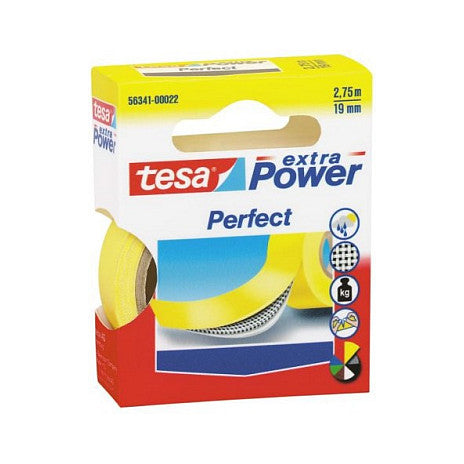 Tesa Gewebekleb. 2,75m x 19mm extra Power gelb 56341