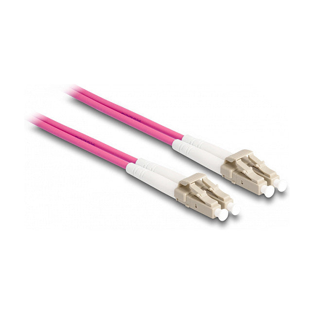 LWL Kabel mit Metallarmierung LC Duplex zu LC Duplex Multimode OM4 3 m