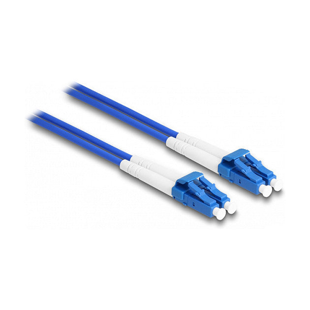 LWL Kabel mit Metallarmierung LC Duplex zu LC Duplex Singlemode OS2 1 m