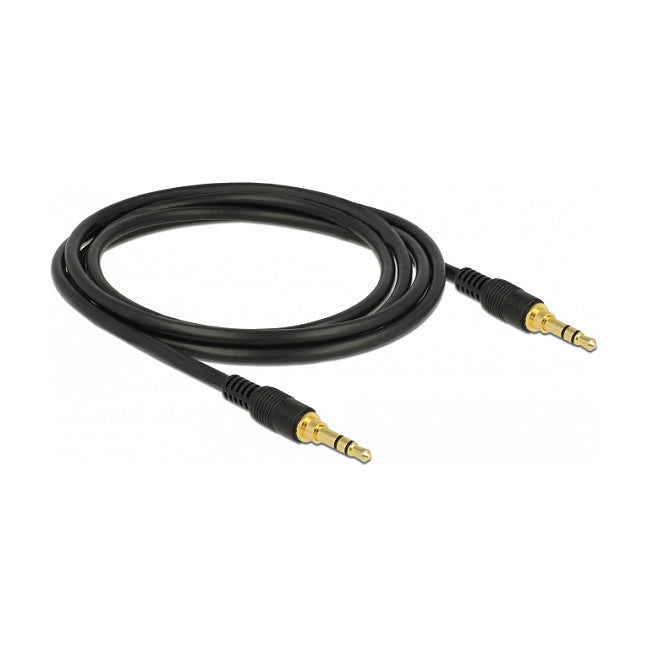 Klinkenkabel 3,5 mm 3 Pin Stecker > Stecker 2 m schwarz