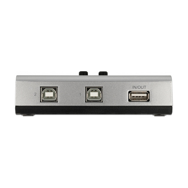 Umschalter USB 2.0 mit 2 x Typ-B Buchse zu 1 x Typ-A Buchse manuell bidirektional