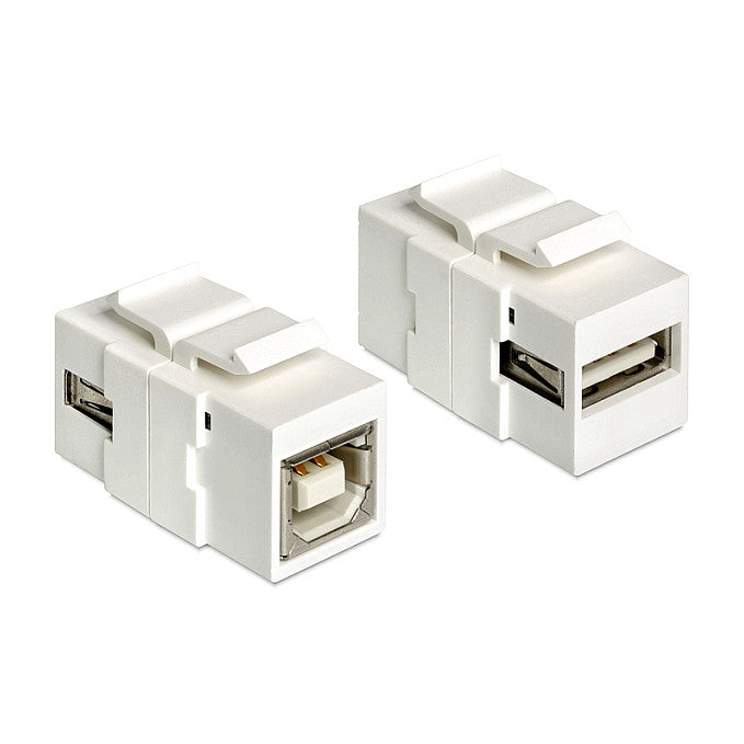 Keystone Modul USB 2.0 A Buchse > USB 2.0 B Buchse weiß