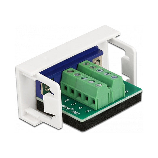 Easy 45 Modul D-Sub 9 Pin Buchse zu 10 Pin Terminalblock 22,5 x 45 mm