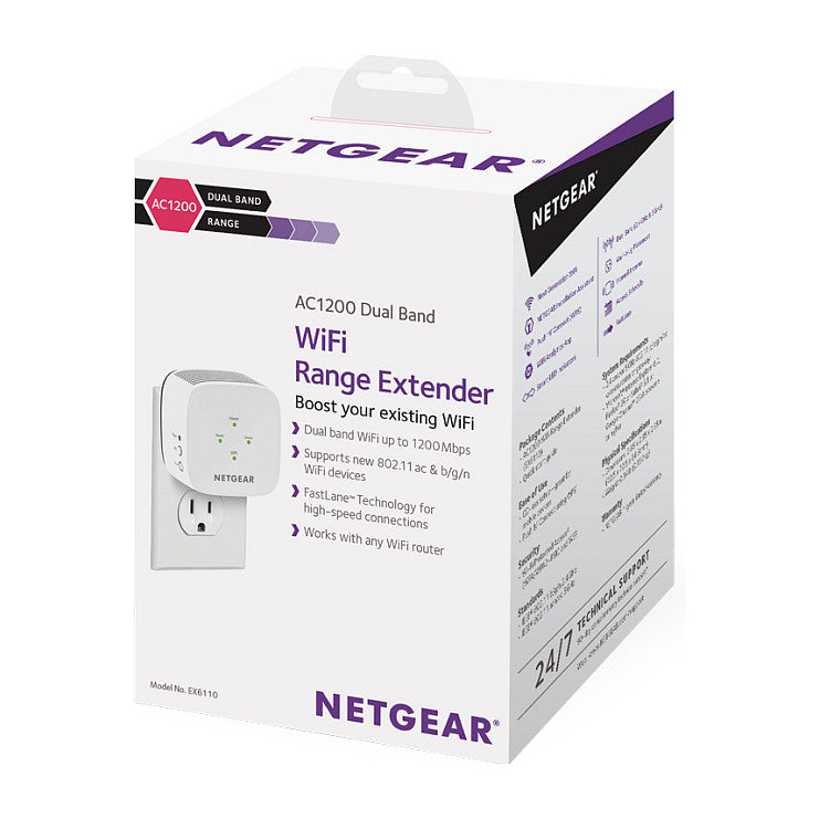 NETGEAR EX6110 - Wi-Fi-Range-Extender - Wi-Fi 5 - 2.4 GHz, 5 GHz
