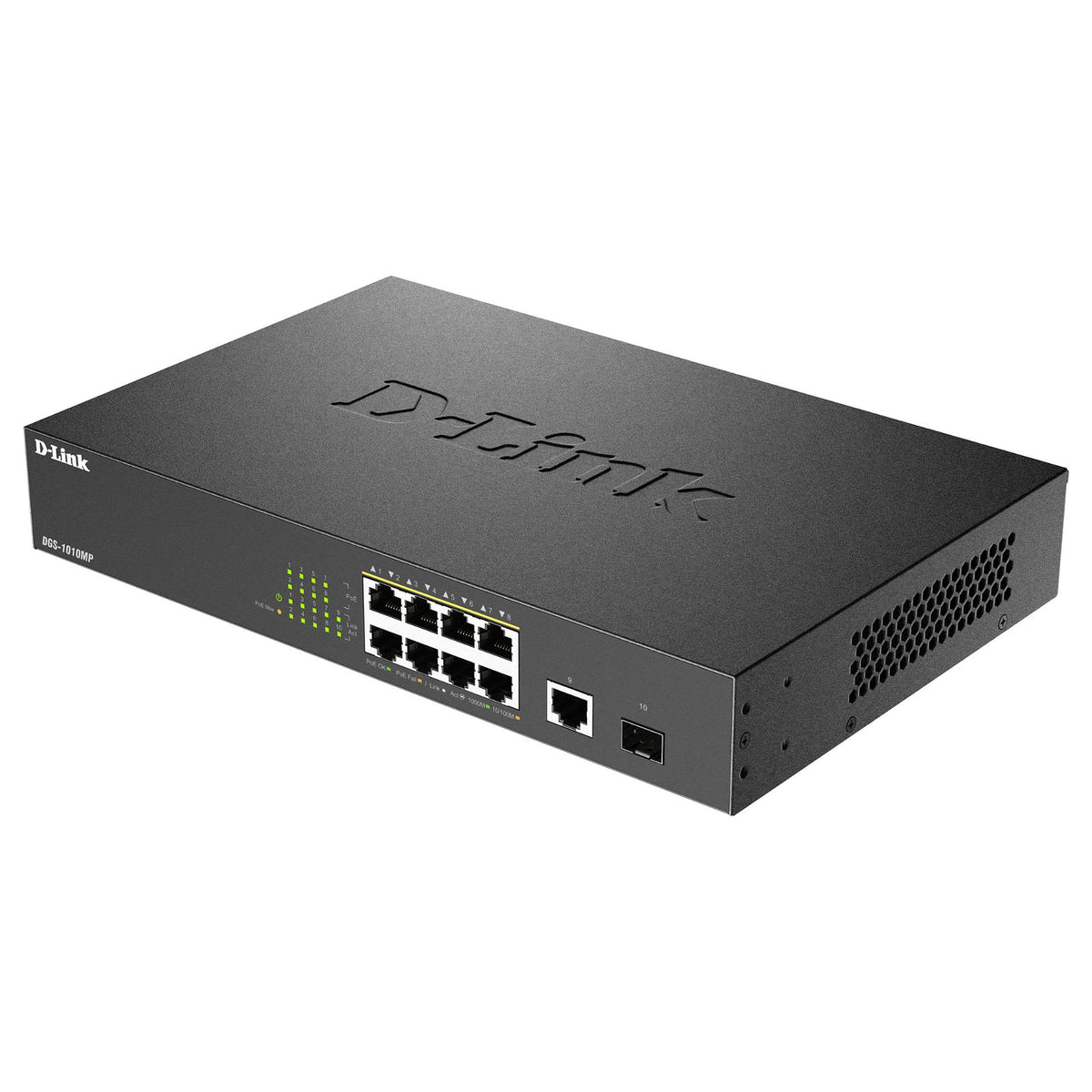 D-Link DGS-1010MP/E 10-Port Layer2 PoE+ Gigabit Switch