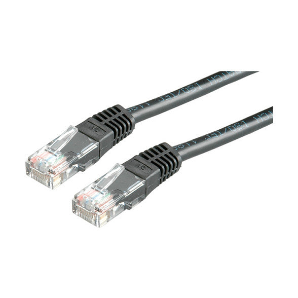 VALUE Patchkabel Kat.6 Class E UTP schwarz 2m