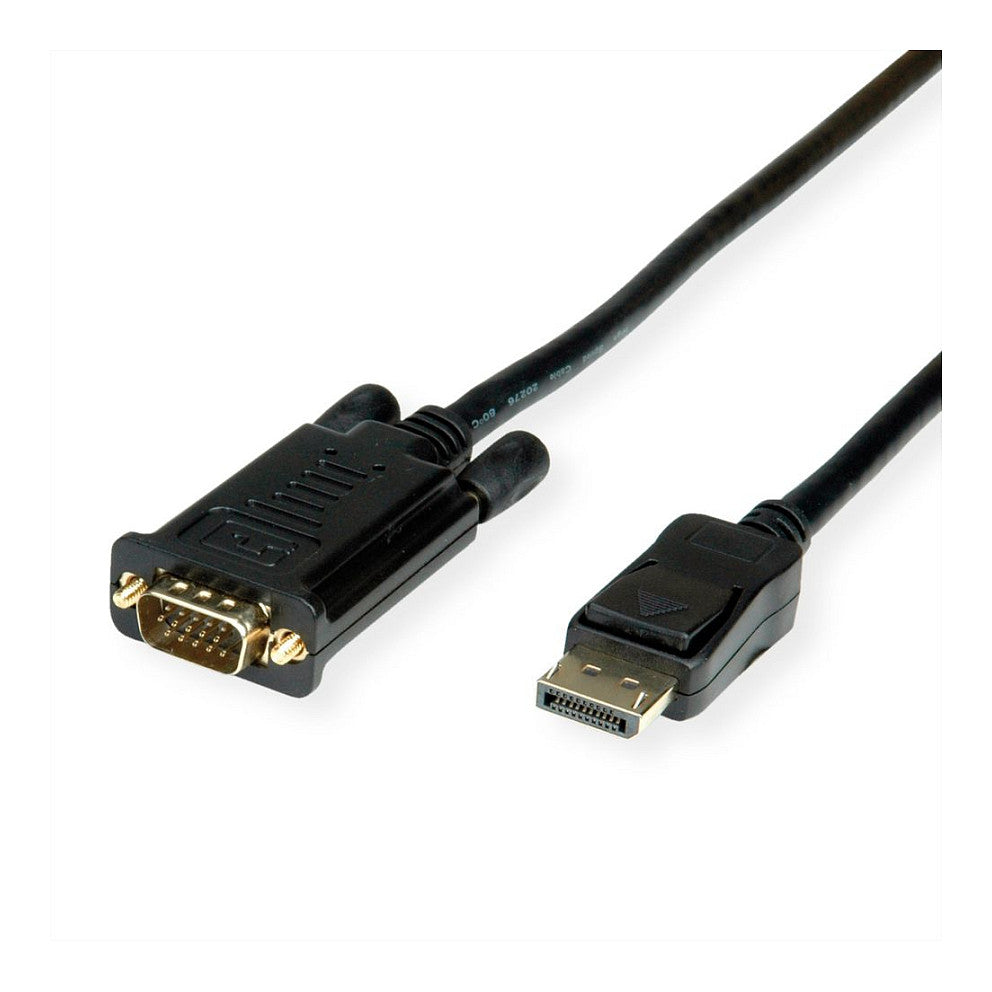 VALUE Kabel DisplayPort-VGA, DP ST - VGA ST, schwarz, 1,5 m