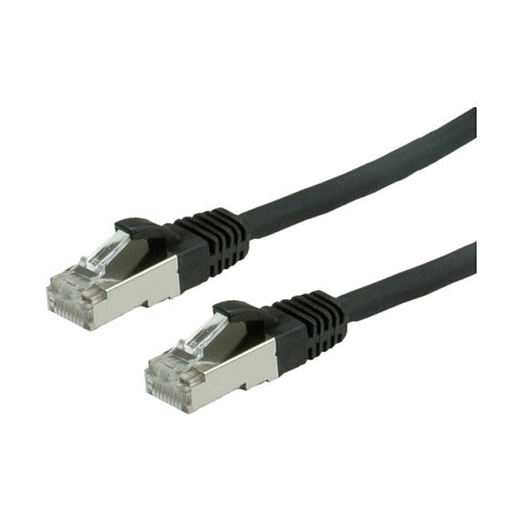 VALUE Patchkabel Kat.6 Class E S/FTP PiMF LSOH schwarz 10m