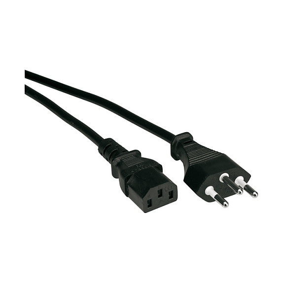 VALUE Netzkabel T12 auf C13, schwarz, 3 m