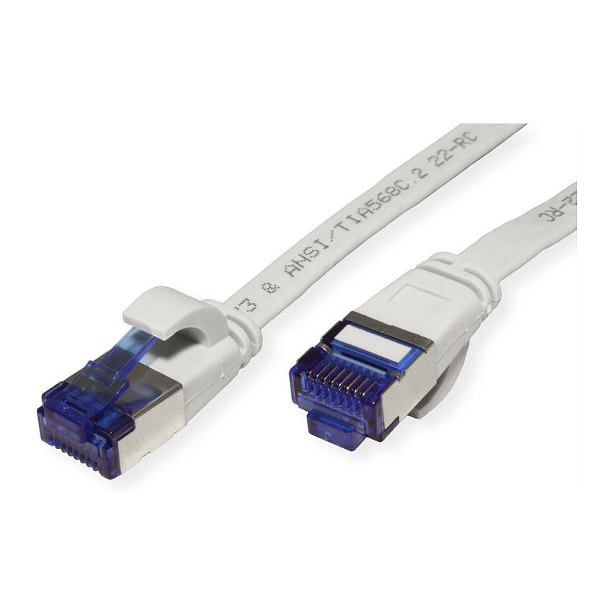 VALUE Patchkabel Cat.6A (Class EA) FTP, extra-flach, grau, 2 m