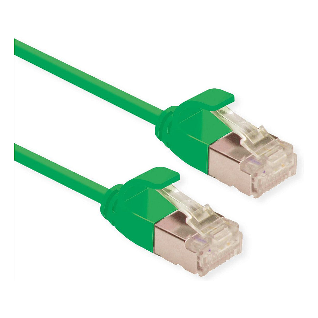 ROLINE U/FTP DataCenter Patchkabel Cat.6A (Class EA), LSOH, slim, grn, 0,3 m