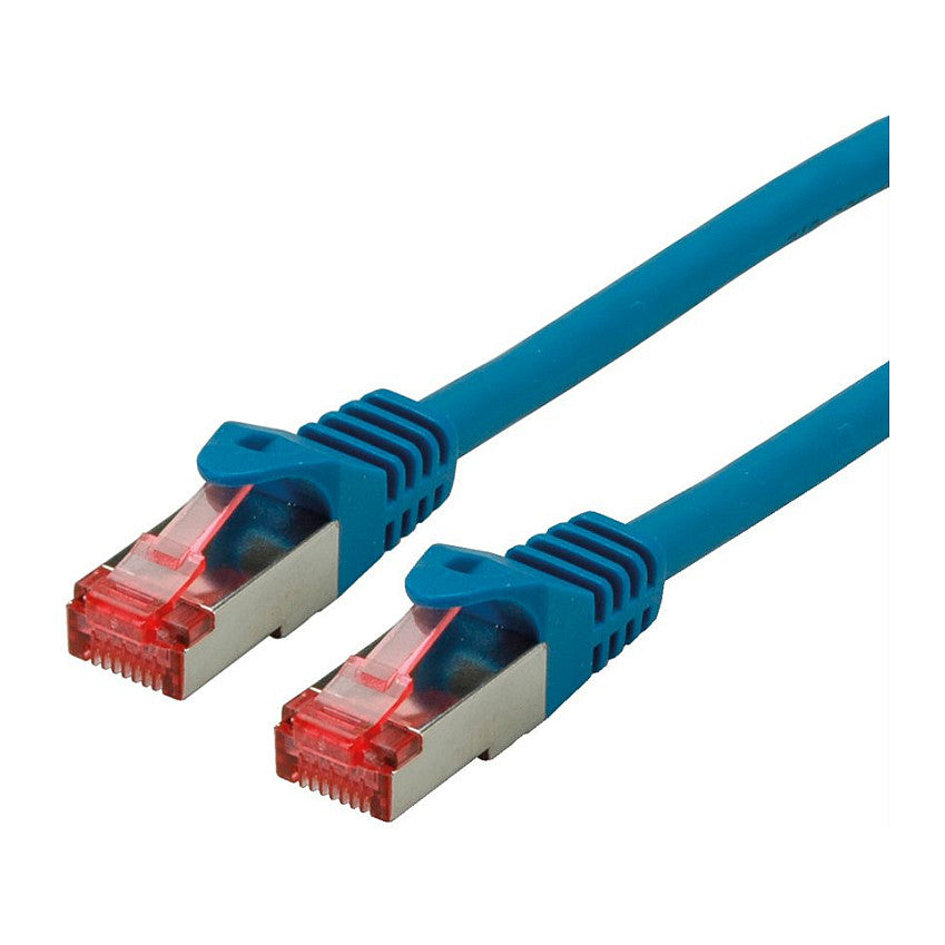 ROLINE Patchkabel Cat.6 S/FTP (PiMF), Component Level, LSOH, blau, 1 m