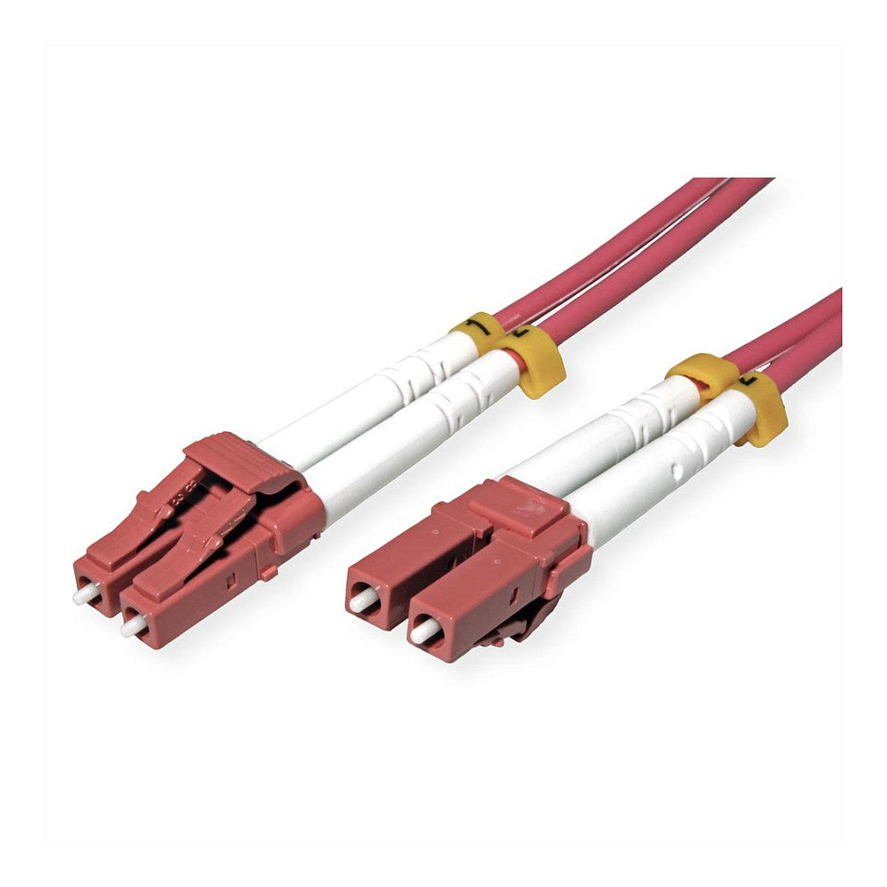ROLINE LWL-Kabel 50/125m OM4, LC/LC, stahlarmiert, LSOH, violett, 1 m