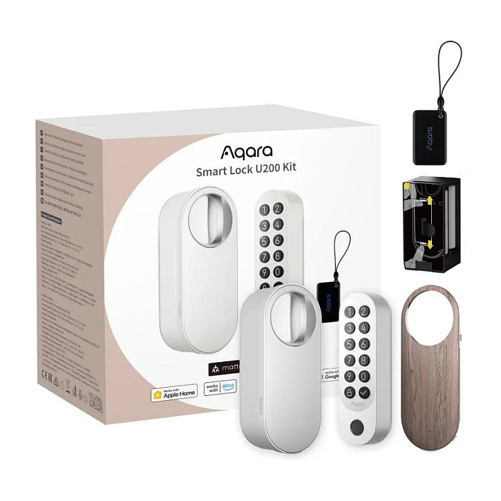 Aqara Smart Lock U200 (White) smartes Türschloss mit verschiedenen Entriegelungsmethoden
