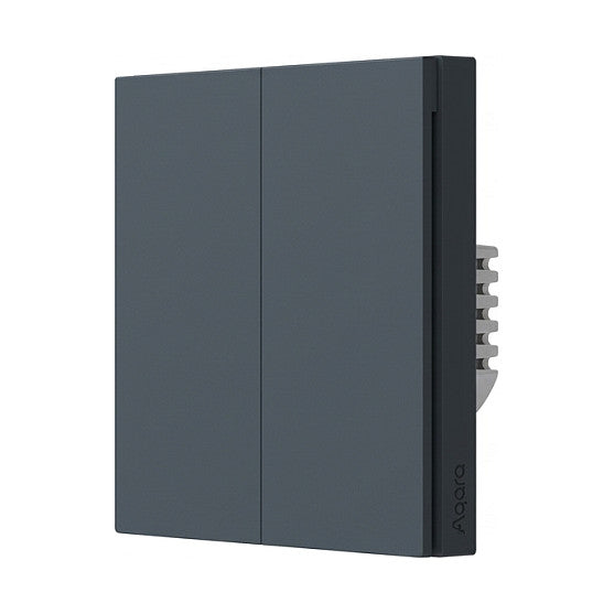 Aqara Smart Wall Switch H1 (No Neutral, Double Rocker) grau (HomeKit)