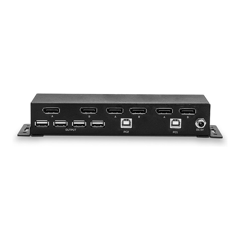 LINDY 2 Port Dual Head DisplayPort 1.2, KVM Switch