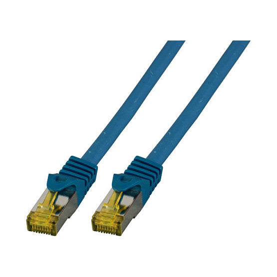 EFB RJ45 Patchk. S/FTP Cat.6A LSZH Cat.7 Rohk. 1.00m blau