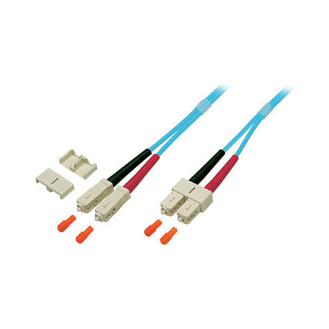 EFB Duplex Patchkabel SC-SC 50/125 OM3 LSZH 3mm 15m aqua