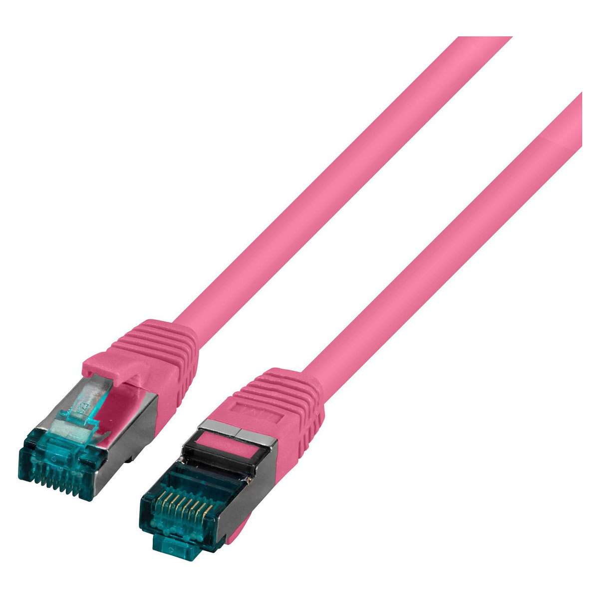 EFB RJ45 Patchk. S/FTP Cat.6A LSZH Cat.7 Rohk. 7.50m magent