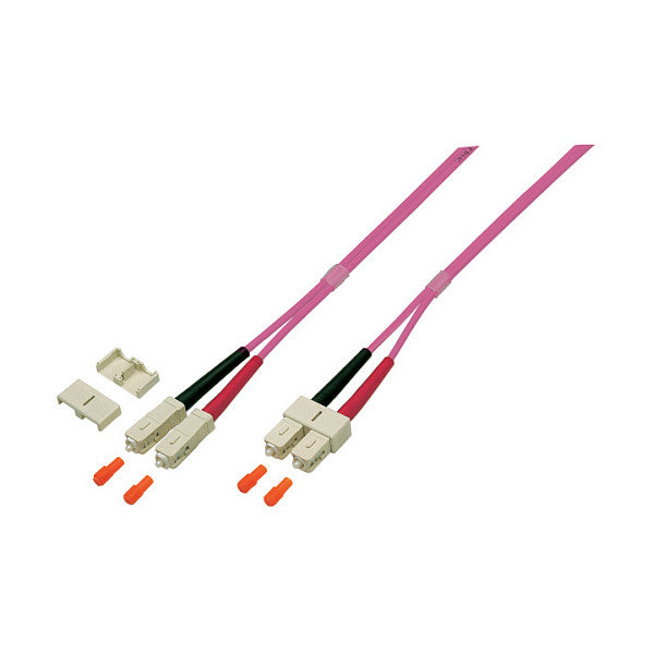 EFB Duplex Patchkabel SC-SC 50/125 OM4 LSZH 3mm 0.5m violett