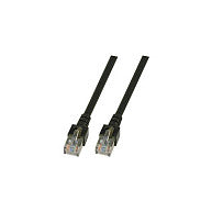 EFB RJ45 Patchkabel SF/UTP Cat.5e PVC CCA 10.00m schwarz