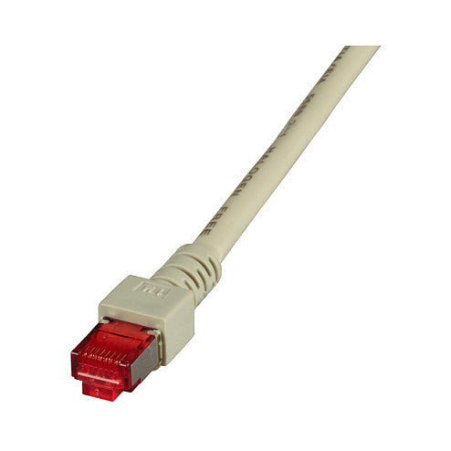 EFB RJ45 Patchkabel S/FTP Cat.6 LSZH 40m GRAU reines Kupfer Laengenaufdruck auf Knickschutztuelle patentiert