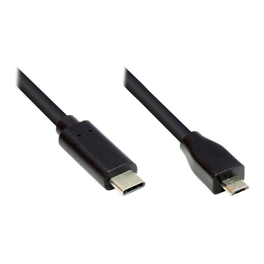 Good Connections USB2.0 Kabel Micro B-C schw. 0,5m