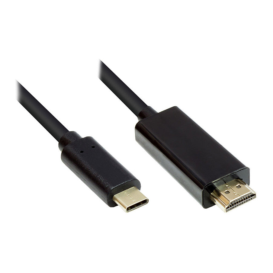 Good Connections Adapterkabel USB-C an HDMI 2.0 schw. 1m