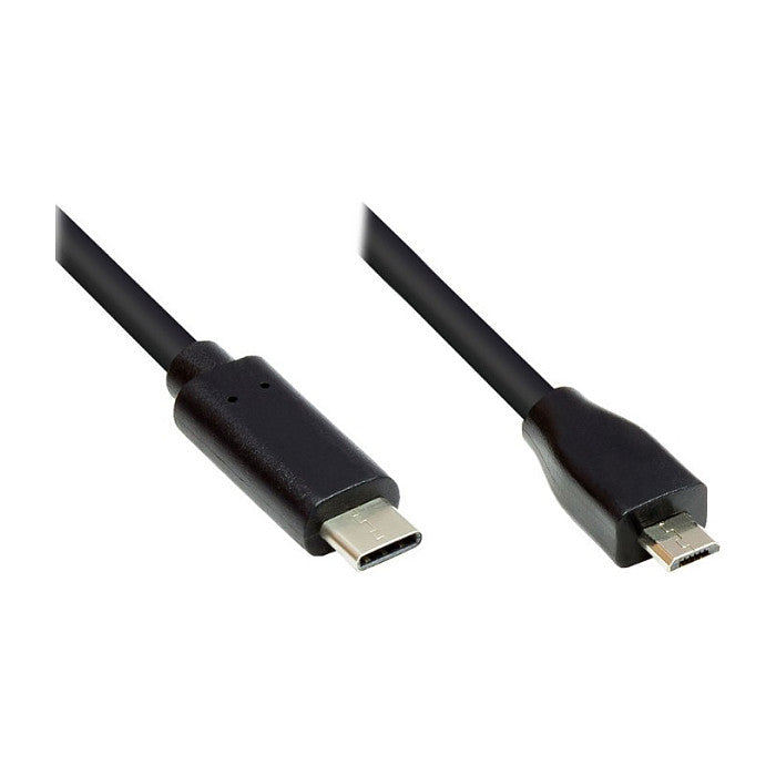 Good Connections USB2.0 Kabel Micro B-C schw. 2m