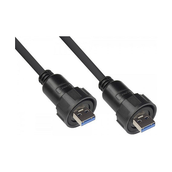 Good Connections Industrie-Stecker S4 -USB 3.0 A-A 1m Kabel
